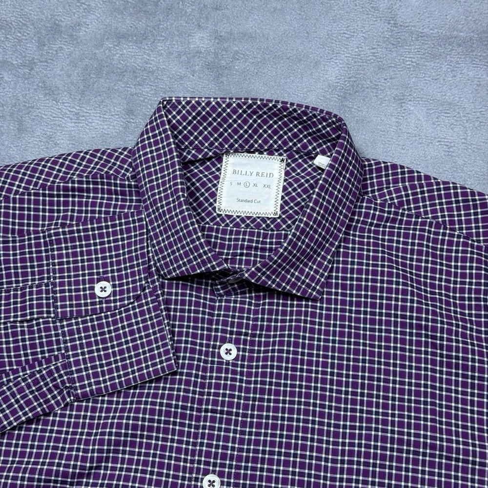 Billy Reid Button Shirt Mens L Standard Cut Featherweight Normcore Dadcore